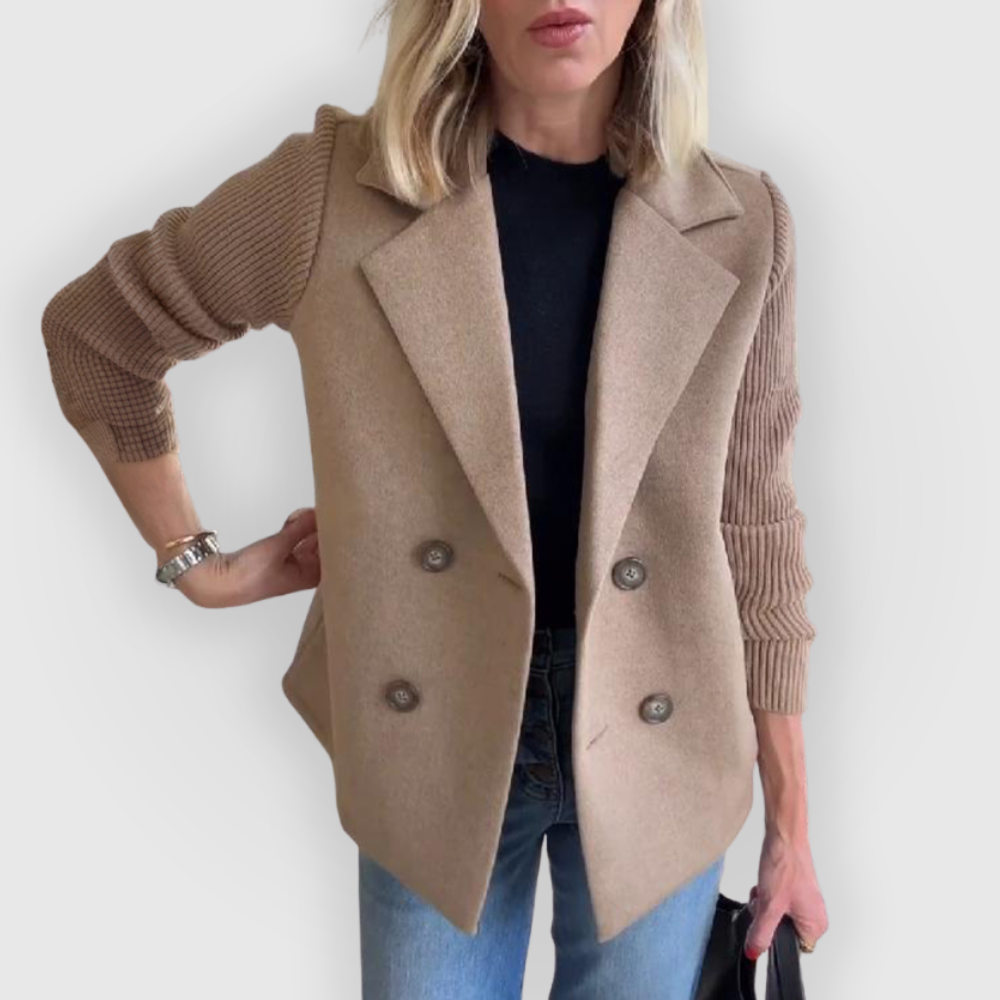 Amora | Elegantní pletený rukávový blazer