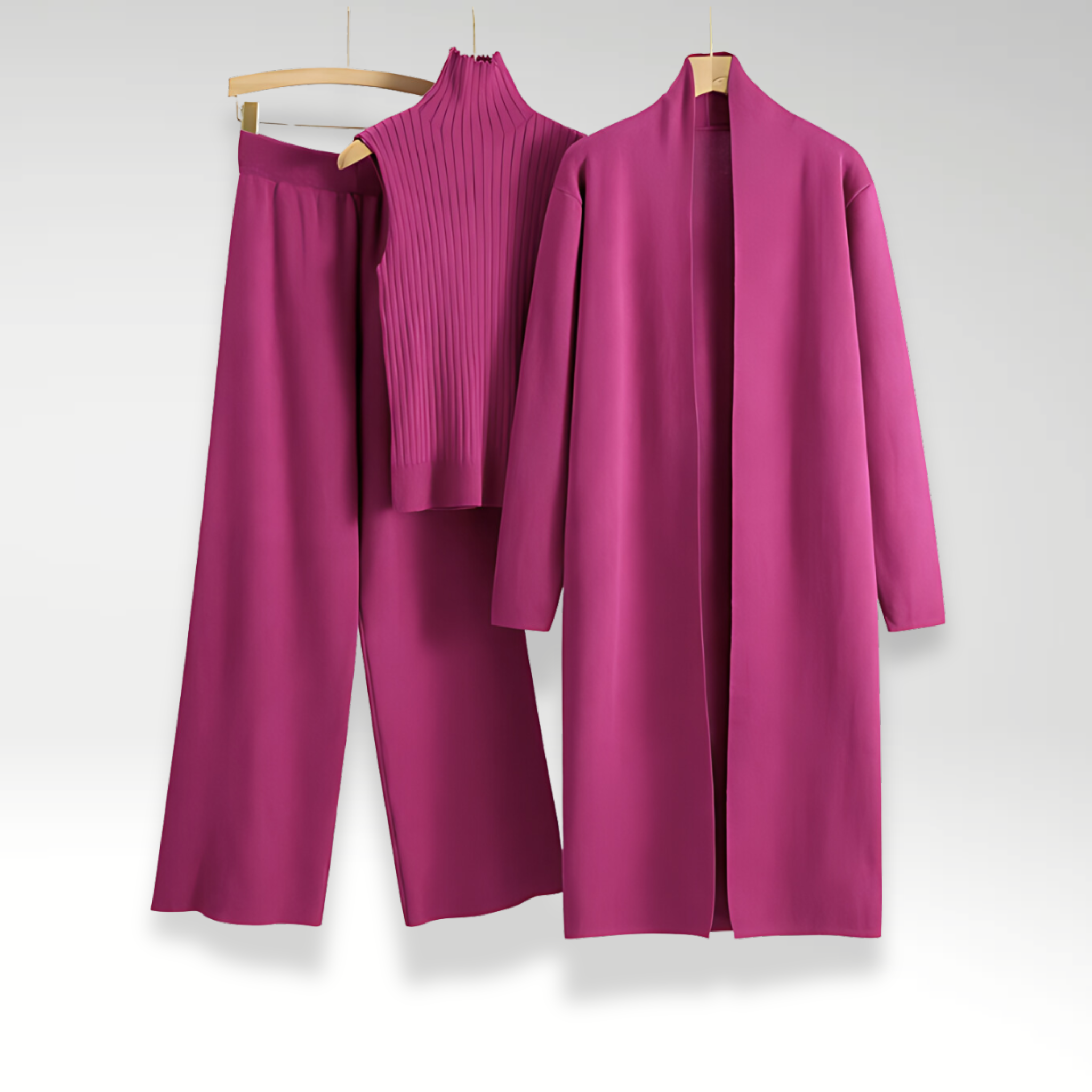 Evelyn | Třídílná luxusní pletená souprava