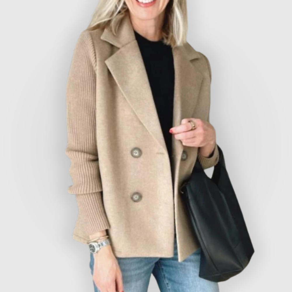 Amora | Elegantní pletený rukávový blazer