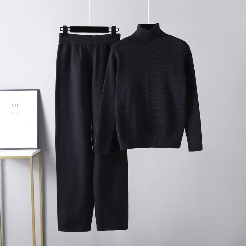 Evelyn | Dvoudílná souprava na lenošení v pleteném vzoru